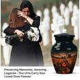 thumbnail image 4 of Guitar Burial Urns For Human Ashes Mother - Black Funeral Urns For Ashes Female And Male Remains - Brown Cremation Urn For Father 10 Inch, 4 Keepsake Set - 1 Large Sunflower Funeral Urn For Mom, 4 of 7