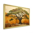 thumbnail image 2 of Designart "Majesty of Green Baobab African Tree I" Floral Framed Wall Art Decor - Global Green Tree African Bedroom Framed Canvas Wall Art, 2 of 6