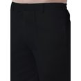 thumbnail image 4 of eloria Men's Premium Comfort Straight Fit Flat Front Dress Pant Pyjamas, Color: Black, Size : 32, 4 of 6
