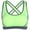 Green, variant on yunLCZ High Impact Strappy Yoga Workout Bra Women's no steel ring cross back adjustment Yoga running bra