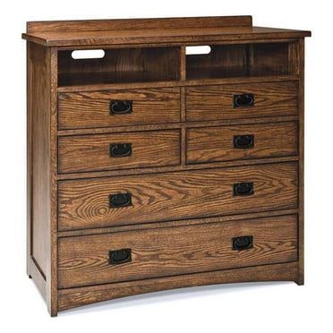 Intercon Furniture Oak Park 5-Drawer Media Chest Brown
