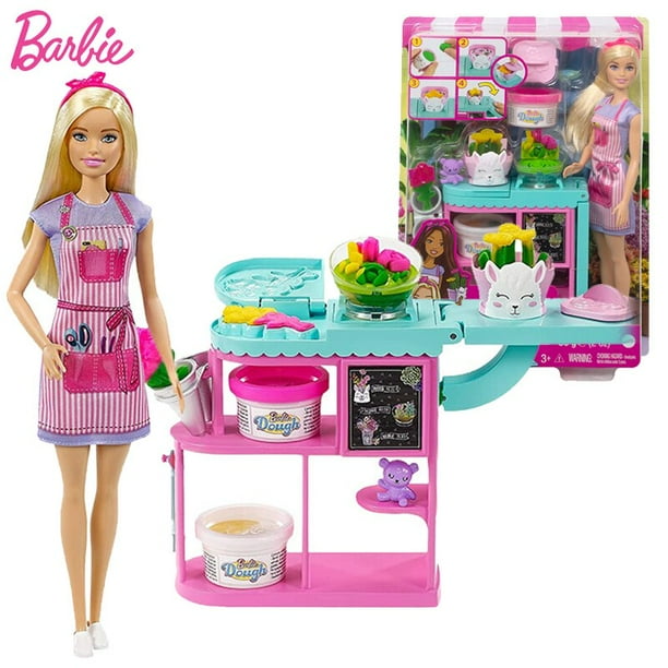 Barbie Juego de decoracion de pasteles para ninos postres para hornear cocina munecas rubias casa de simulacion juguetes para ninos fabricacion de alimentos Original Fivean unisex Bodega Aurrera en li...