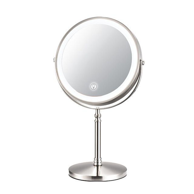 8 Inch Makeup Mirror With Light USB Charging 10X Magnifying Vanity Mirror Backlit Adjustable Light Standing Cosmetic Mirrors ,Widely Use