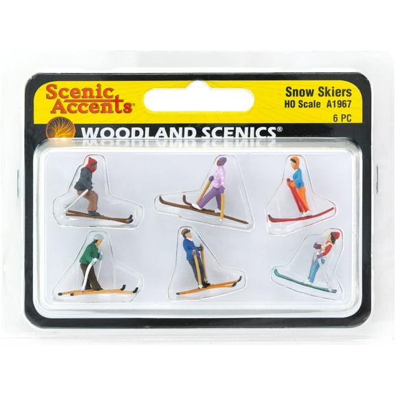 Woodland Scenics Snow Skiers-HO-Scale