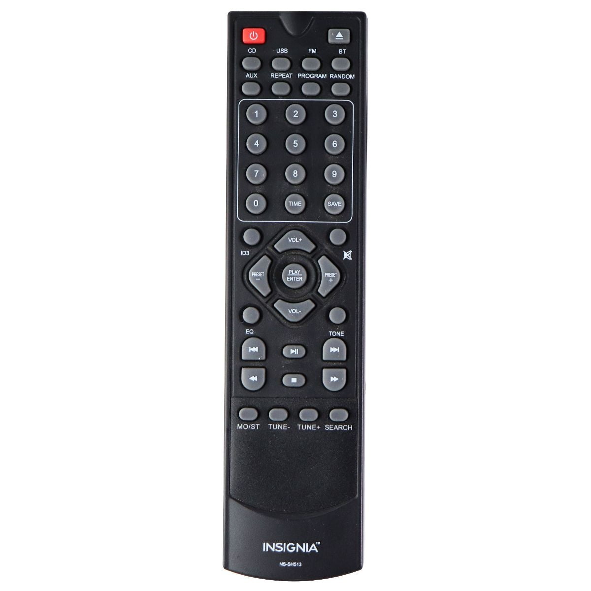 Insignia OEM Audio System Remote Control Black (NSSH513