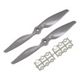 thumbnail image 1 of Hélices RC CW 9x4.5 Pulgadas 2-Palas para Avión Nylon Gris 2Pcs con Anillos Adaptadores, 1 of 4