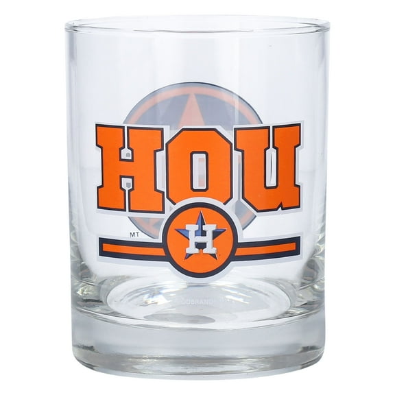 Houston Astros Letterman 14oz. Rocks Glass