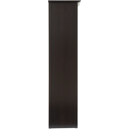Comfort Products Coublo 3-Shelf Bookcase, Dark Mocha Brown