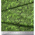 thumbnail image 2 of Soimoi Green polyester Crepe Fabric Leopard & Wild Animal Skin Print Fabric by The Yard 52 Inch Wide, 2 of 3