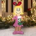 thumbnail image 2 of New Christmas Airblown Inflatables Yard Decoration Cindy Lou Who Dr. Seuss, 5 ft, 2 of 6