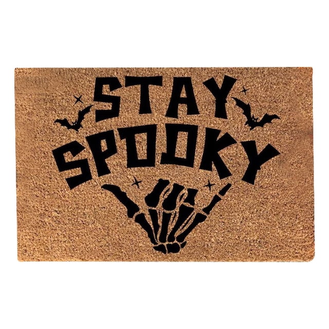 Border Halloween Entrance Decoration Floor Mat Entryway Dirt Floor Mat Creative Pumpkin Floor Mat