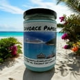 thumbnail image 3 of Divorce papers Vegan Coconut Soy 12 oz/ 355 ml Candle Hand-poured, Eco-friendly, Clean Burning, Woodsy/ Clean Fruity Wood Wick, 3 of 4