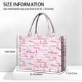 thumbnail image 3 of Large Capacity Tote Bag,Pink Breast Cancer and Love Handbag Fashion Luxury Tote Bag,15.7 X 13 X 5.1 Inches,Laptop Compatible, 3 of 5