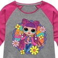 thumbnail image 3 of LOL OMG! Fashion Dolls - Skater Chick w/ Flowers - Toddler & Youth Girls Raglan Graphic T-Shirt, 3 of 5