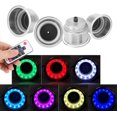 thumbnail image 3 of VEEKI 4 pcs RGB Porte-Gobelets de Boisson, DC 12V RGB LED Porte-Gobelets de Bouteille de Boisson en Acier Inoxydable avec Télécommande pour Voiture de Camion Marine RV Populaire24056823, 3 of 5