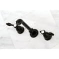 thumbnail image 2 of Kingston Brass KS7120TAL 8" Center Wall Mount Bathroom Faucet, Matte Black, 2 of 4