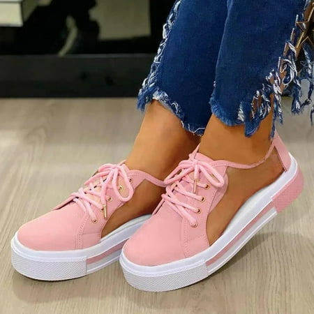 

Mishuowoti casual shoes for women 2023 Shoes Single Lace-up Velvet Casual Breathable Women s Fashion Flat Yarn Front Net Shoes Women s casual shoes