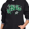 thumbnail image 3 of Women's Starter Black Dallas Stars Fireworks Fleece Hoodie, 3 of 3