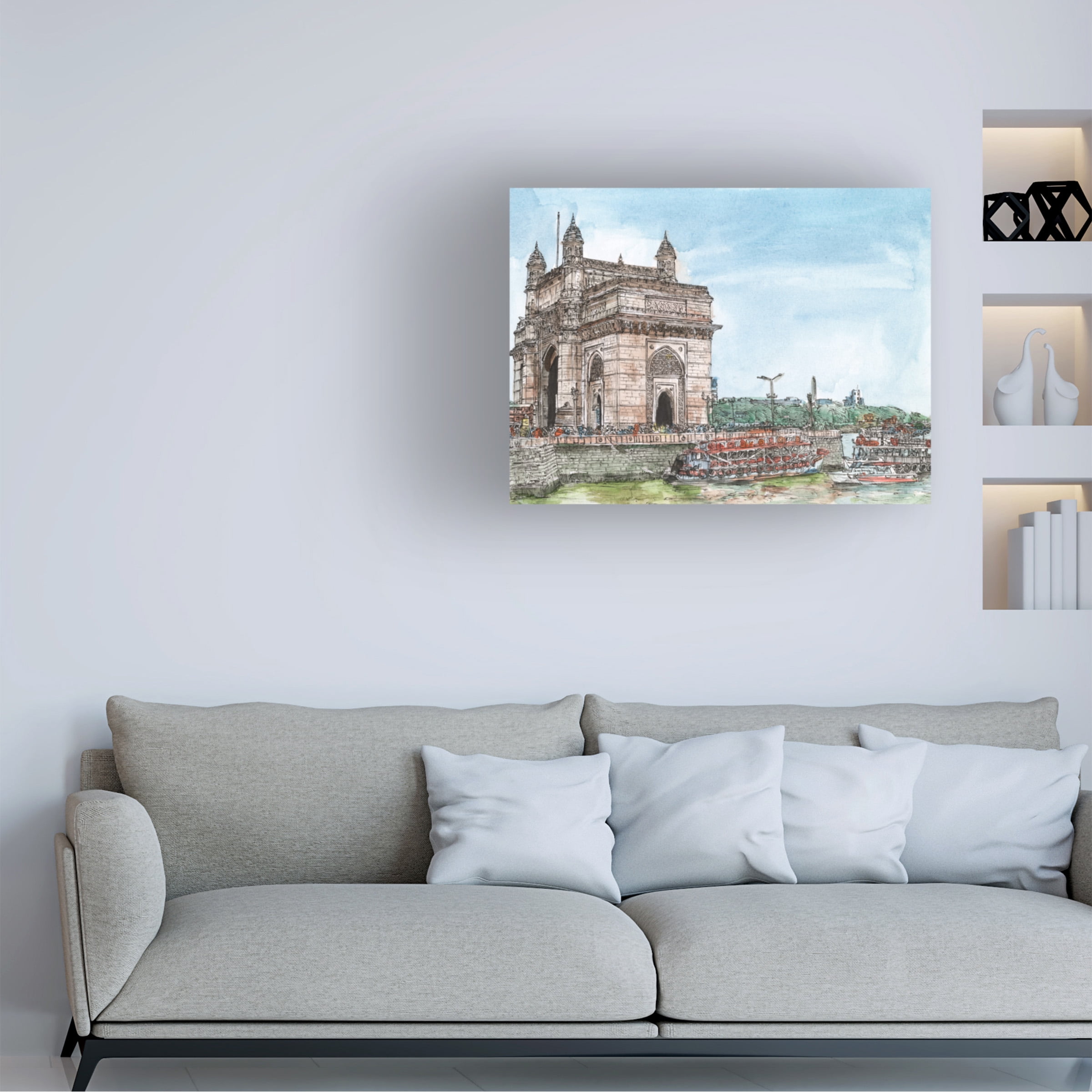 Melissa Wang 'Dreaming of India I' Canvas Art