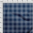thumbnail image 2 of oneOone Cotton Jersey Navy Blue Fabric Gingham Check Fabric For Sewing Printed Craft Fabric By The Yard 58 Inches Wide, 2 of 4