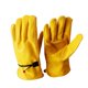 thumbnail image 4 of Guantes de trabajo de piel con cierre en la muñeca, S - Amarillo, 4 of 5
