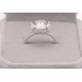 thumbnail image 2 of Jewelerix 1.50 CT Round Cut Engagement Ring 925 Sterling Silver Halo Solitaire Ring Attractive Moissanite Diamond Anniversary Gift Ring, 2 of 7