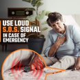 thumbnail image 3 of 2 llaveros de sirena de seguridad con alarma fuerte para protección de mujeres, dispositivo de alerta personal Safesound de autodefensa con luz LED, emergencia de 130 dB, 3 of 5