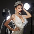 thumbnail image 4 of Exquisite Tiaras Women Crystal Crowns Heavy Duty Princess Headpiece for Bridal Parties and Birthday Celebrations, 4 of 8