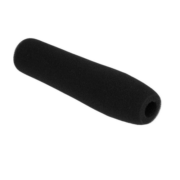 1pc x 12 cm Black Camera Microphone Windscreen Soft Foam Mic Cover Sponge for Shotgun Microphones for Audio-Technica, Azden, Ikegami, Panasonic, Schoeps, Shure, Sennheiser & Sony Mics