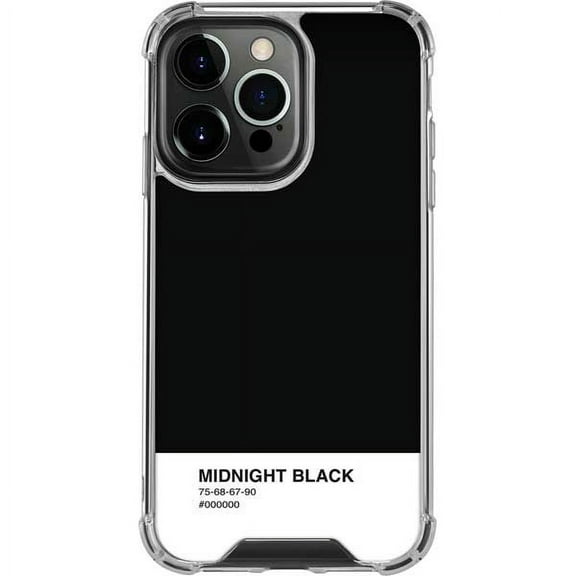 Skinit Color Palette Midnight Black iPhone 13 Pro Clear Case