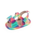 thumbnail image 4 of Seyurigaoka Baby Girl Summer Lovely Sandal Shoes Anti-Slip Home Patch Color Big Bow Casual Party Cute Shoes for Infants Kids, 4 of 5