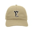 thumbnail image 2 of Daxton Old English 3D Alphabet Letters Numbers Initial Baseball Dad Hat - Khaki, Letter Y, 2 of 2
