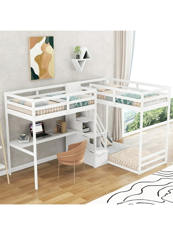 L-Shaped Shop All Loft Beds in Loft Beds - Walmart.com L-Shaped Shop All Loft Beds In Loft Beds - Walmart.Com