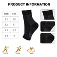 thumbnail image 2 of 3 pares de calcetines de compresión para aliviar el dolor, calcetines de compresión para fitness, calcetines elásticos para ciclismo, tobillera para fascitis plantar, manga para aliviar el, 2 of 8