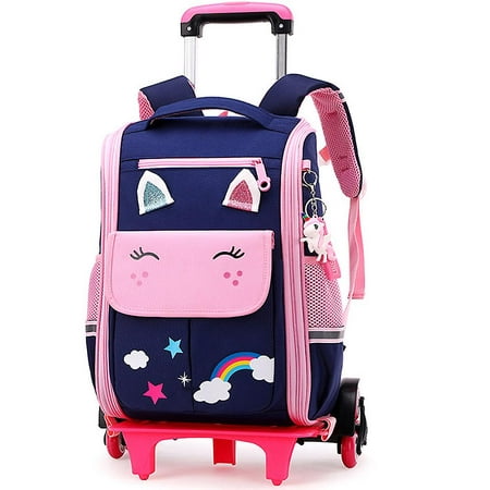 Trolley school bag elementary school children's lightweight backpack ...