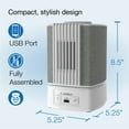 thumbnail image 5 of Lasko 8" SlumberBreeze 2-in-1 Personal Fan with White Noise, White, SB101, 5 of 15