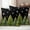 Green Snow Black, variant on Christmas Tree Outdoor Waterproof Pillow Covers, Red Green Winter Snowflake Decorative Square Throw Pillowcase Sofa Cushion Sham for Patio/Couch/Chair, 26"x26" 2 Pack