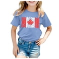 thumbnail image 1 of WEAIXIMIUNG T-Shirt à Manches Courtes pour Petites Filles, Col Rond d'Été, Coupe Décontractée, Basique, 1 of 4