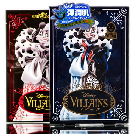 Sexy Look Disney Villains Cruella Black Mask - Option: 1 pc