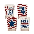 thumbnail image 2 of Patriotic Chair Covers Set of 4 for Independence Day and Memorial Day Decorations, American Flag Design Polyester Chair Back Covers for Home Kitchen Dining Party Holiday, 2 of 6