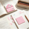 thumbnail image 5 of Transparent Glitter Sticky Notes 80 Sheets, Pull Out Self Adhesive Memo Pads, 3.1X3.1 Inch See Through Note For Planner & Notebook Marking (Peach), 5 of 5