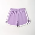 thumbnail image 4 of CCRFTGI Shorts for Child Girls Boys Size 7 Athletic Elastic Waist Pants Comfort Soccer Gym 2026 Summer Shorts Purple 3-4 Years, 4 of 4