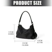 Lightweight Ergonomic Handbag with Top Handle, Multiple Pockets & Comfortable Shoulder Strap for Commuting Essentials