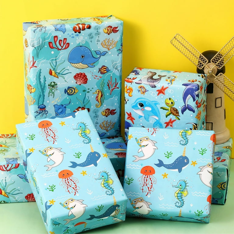 Frog Wrapping Paper Birthday Wrapping Paper Roll Cute Gift 