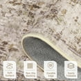 thumbnail image 5 of Garvee 9'x12' Large Area Rugs for Living Room Bedroom Vintage Distressed Low Pile Non Slip Area Rug, Beige, 5 of 9