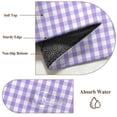 thumbnail image 4 of Buffalo Plaid Round Rug 3.3ft Washable Circle Entryway Rugs Non Slip Farmhouse Purple Checkered Vintage Rustic Area Rug Indoor Floor Carpet for Bedroom Kitchen Living Room Office Dining Room Nursery, 4 of 9