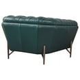 thumbnail image 3 of American Eagle Furniture Contemporary Full Leather/Metal Chair in Dark Green, 3 of 6