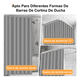 thumbnail image 3 of "Set De Baño Accesorios Con Cortina 8 Pzs Plastico Completo Lab.G Gris ", 3 of 5