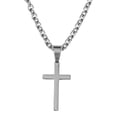 thumbnail image 2 of Dicksons Thin Cross Stainless Steel 24 Inch Men's Necklace with Man of God Sentiment Jewelry Box, 2 of 2