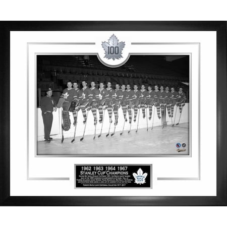 Frameworth Toronto Maple Leafs Framed Wall Art 18.8x22.8" Black Frame Officially Licensed NHL/NHLPA
